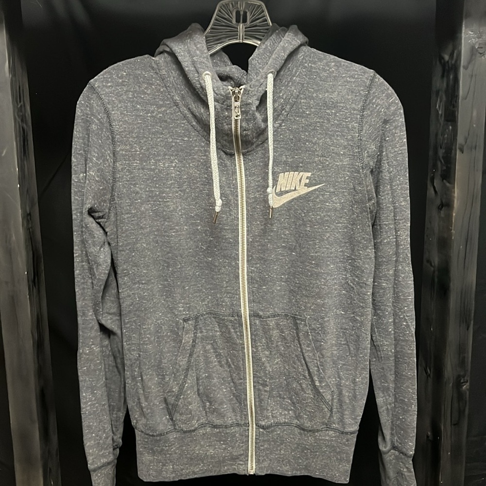 Nike- full zip gray jacket (Vintage red Nike tag)